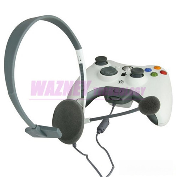 Slim Game Headset Headphone New Live Head Set Microphone Headphone Headsets For Microsoft XBOX 360 Live * 100pcs/lot