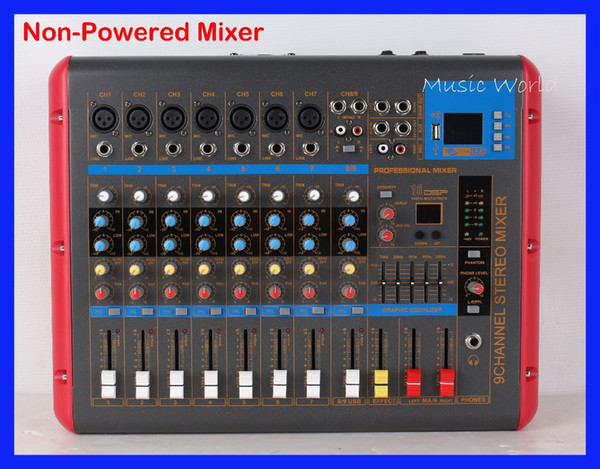 New 9 Channel Professional Powered Mixer Recording Function SMR903 Mezcladora De DJ