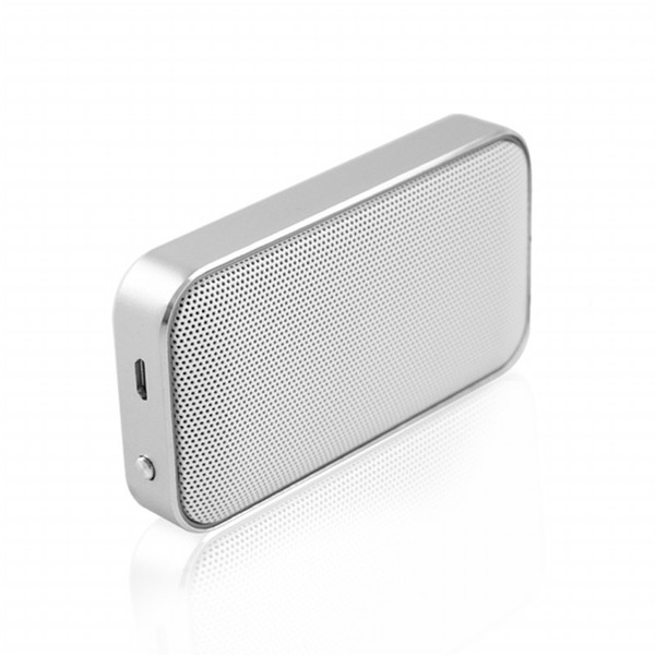 PCTC BT207 white colour Portable mini wireless Bluetooth outdoor telephone music metal player(white)