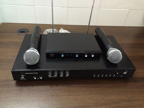 Wholesale-Professional HDD karaoke machine With 2TB hard driver include 42000 songs 2 wireless microphone