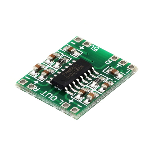 2Pcs Class D 2x3W PAM8403 Ultra Mini Miniature Digital Power Amplifier Board Brand New