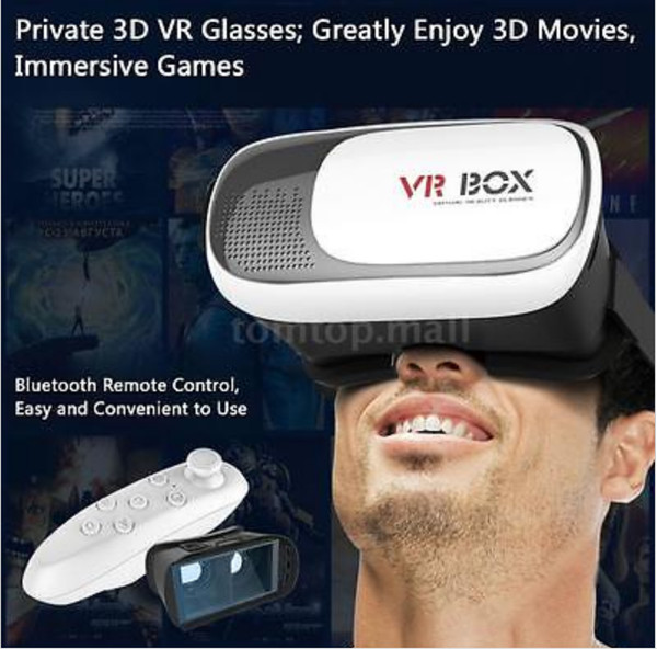 1X New Google Cardboard 2nd Gen VR BDX 2.0 Virtual Reality 3D Glasses Game For iPhone Samsung HTC+ Bluetooth Control