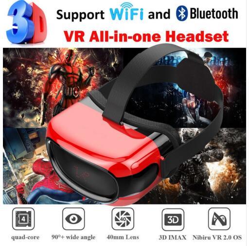 Cawono All in one 3D VR Glassess Headset VR box With Wifi Bluetooth 4.0 Virtual Reality for xiaomi Android Smartphones 5.1