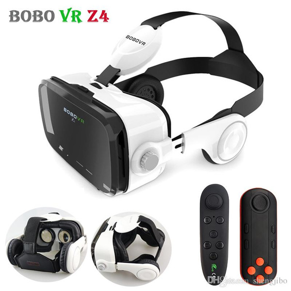 Original BOBOVR Z4 Leather 3D Cardboard Helmet Virtual Reality VR Glasses Headset Stereo Box BOBO VR for 4-6' Mobile Phone