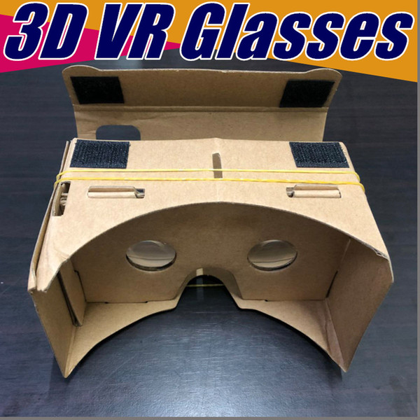 DIY 3D Glasses Google cardboard VR BOX II 2.0 Version VR Virtual Reality VR 3D Glasses For 3.5 - 6.0 inch Smartphone NEW iphone X 5 6 7 B-XY