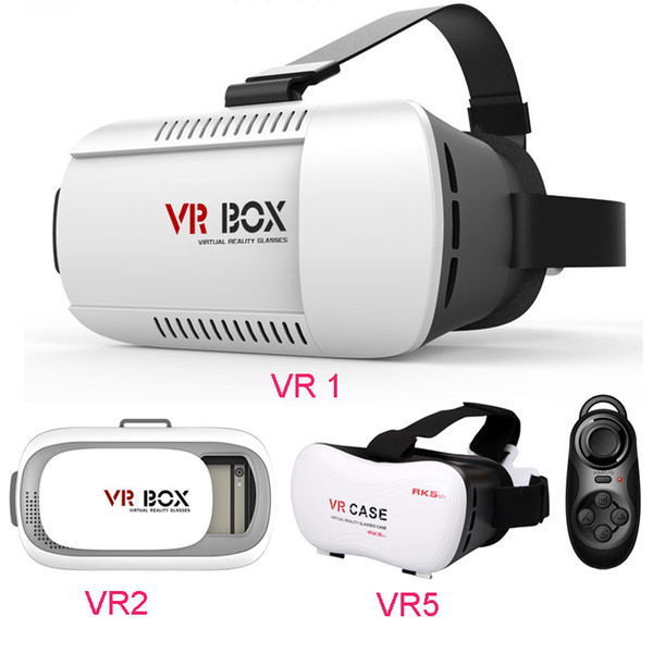 Head Mount updated VR BOX 2.0 Version Virtual Reality Glasses Google Cardboard 3d Game Movie for 3.5 - 6.0inch Smart Phone DHL Free OTH161