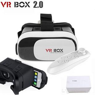 VR Box 2.0 + Gamepad Virtual Reality 3D Glasses Helmet VR BOX Headset For Smartphone 3.5 inch ~ 6 inch with Retail Package