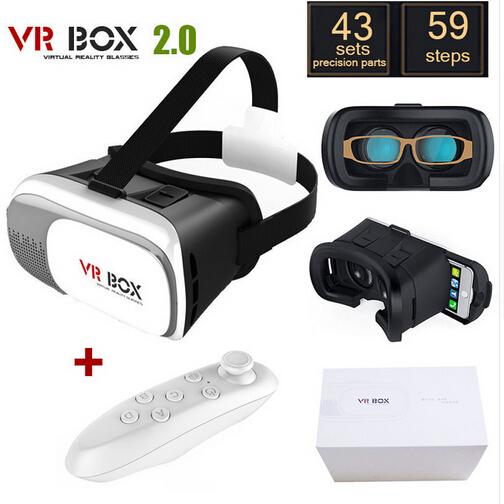 Head Mount Plastic VR BOX Case II 2.0 Version VR Virtual Reality Glasses Rift Google Cardboard 3D Movie for 3.5