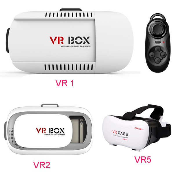 2016 Head Mount Plastic VR BOX Version VR Virtual Reality Glasses Rift Google Cardboard 3D Movie for 3.5