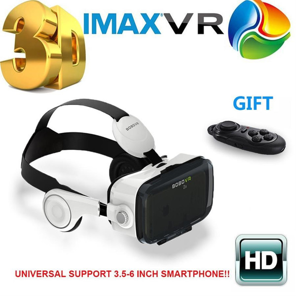 2016 Newest Original BOBOVR Z4 3D Glasses VR Virtual Reality Headset 3D Video Game Private Theater with Headphone+Controller