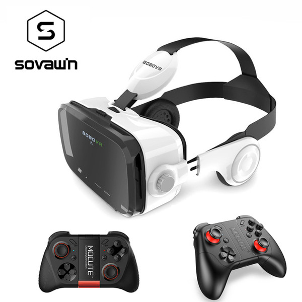 Original BOBOVR Z4 3D Glasses Virtual Reality VR Headset BOBO Google Cardboard VR Head Mount BOX with Bluetooth Remote for 4-6'