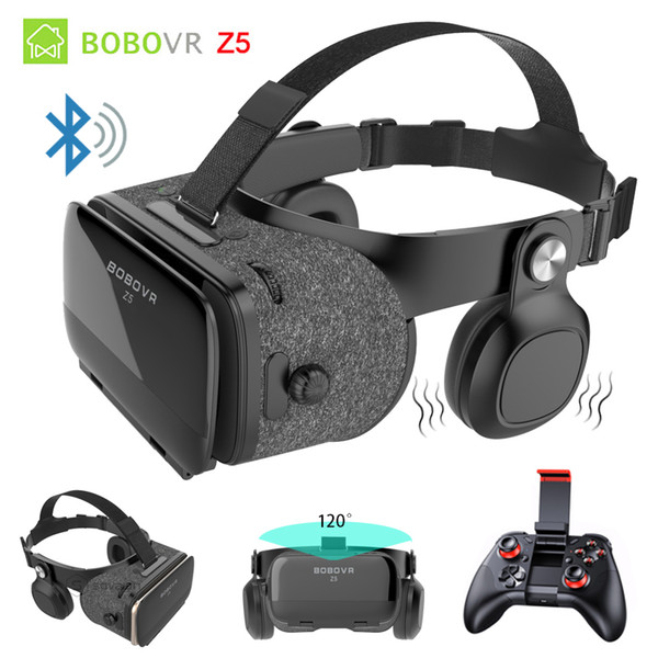 BOBOVR Z5 Bluetooth Binocular 3D Glasses Immersive VR Box 3D Virtual Reality Goggles Shock Headset For iPhone 7 Plus Smartphones