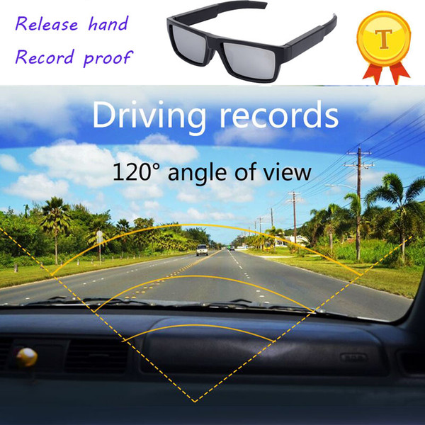 2018 New Fashion 1080P Camera Smart Glasses with 16GB 120 Degree Touch Shutter Control Mini Camera Mini DV Camcorder DVR Video