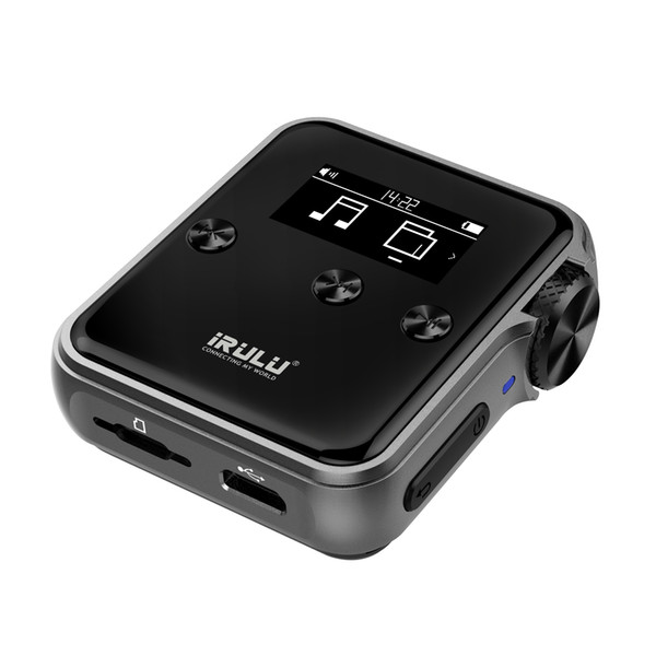 iRULU HiFi Lossless MP3 Player: DSD Hi-Res Bluetooth 16GB Metal Case Digital Audio Player with Clip for Sports and Music Lover Support u