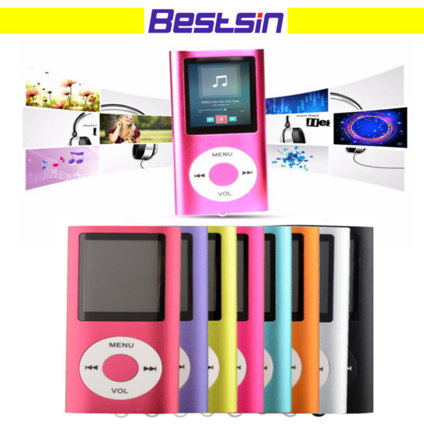 bestsin Slim 4TH 1.8 inch LCD MP4 Player Earphone MP4 Music Player Support 2GB 4GB 8GB 16GB TF Card Slot