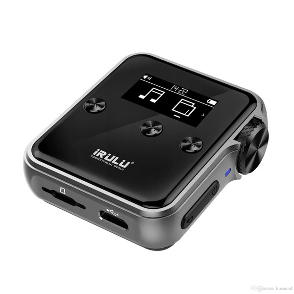 iRULU HiFi Lossless MP3 Player: DSD Hi-Res Bluetooth 16GB Metal Case Digital Audio Player with Clip for Sports and Music Lover Support u