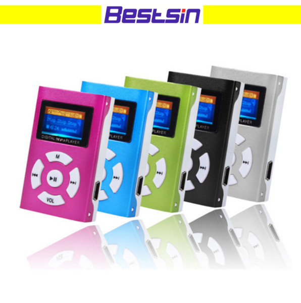 USB Mini Music LCD Screen Support 32GB Micro Memory Digital MP3 With Earphone USB Cable with Retail Box free shipping