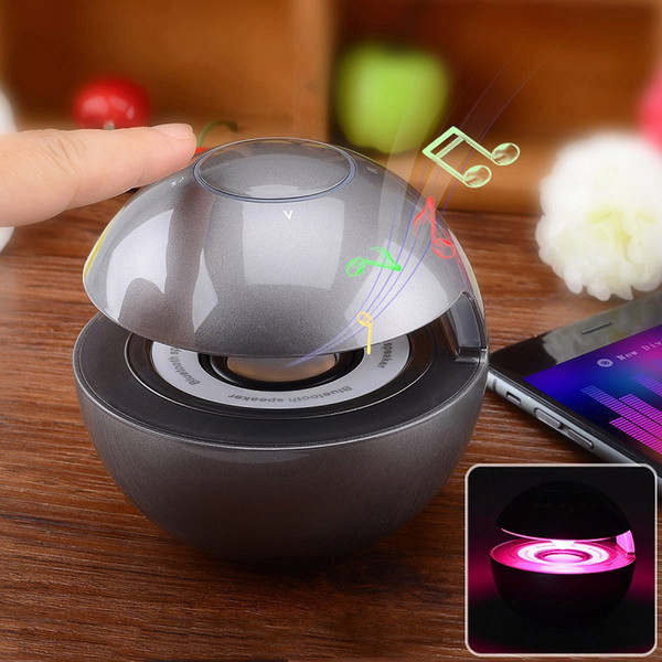 Mini BT-118 Touch Control Bluetooth Speaker 360 Surround Stereo Speaker Multi-Color LED Hands-free Speaker For Iphone Samsung