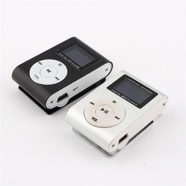 MP3 Music Player LCD Screen Mini Recorder Slim Mp3 Player Support Micro TF Card Slot 2/4/8/16/32GB