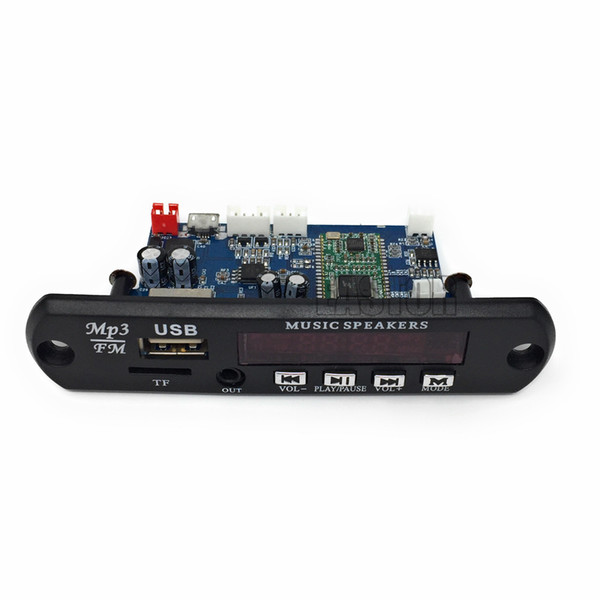 5V/ 12V APP Control Bluetooth 4.0 MP3 Decoding Board Module TF Card USB FM APE FLAC Decoder Board Digital Red LED