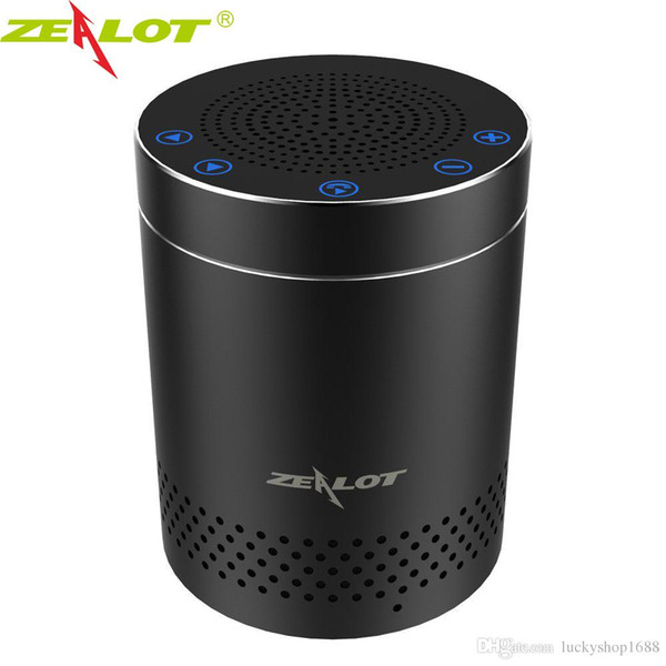 ZEALOT S15 Touch Control Wireless Bluetooth Speakers Wireless Portable Aluminum Alloy HiFi Stereo 3D Surround Sound Outdoor Subwoofer