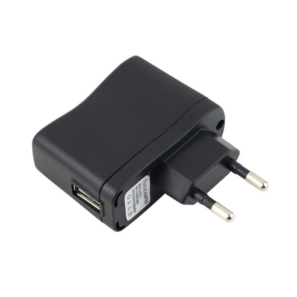 110V-240V Universal USB AC Power Supply Adapter 5V 500MA MP3 MP4 Quick Home Wall Travel Charging Charger EU/US Plug Black Wholesale