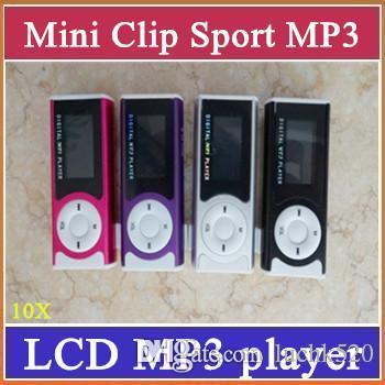 SH Mini Clip MP3 Sport Music player With LCD Screen Support Micro TF SD Memory Card+USB Cables+Earphones Come With Crystal Retail Boxes 3-MP