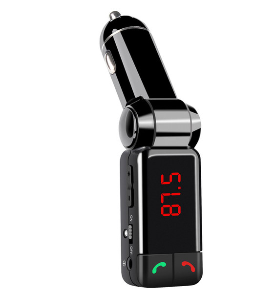 FM Transmitters Bluetooth Car Kit FM Transmitter Handsfree Aux Mp3 Player Modulator with LED Display Portable Dual USB Charger