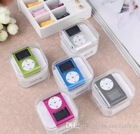 Promotion Metal Clip Style Mini MP3 Plugging Card Player Mini Metal Clip MP3 Player(Crystal Box Packed)