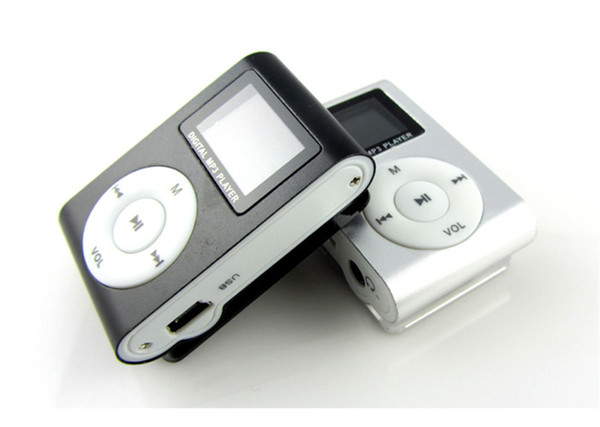 Cool MP3 player with display screen, metal clip MP3, mini sports MP3, stylish music player. multiple styles.