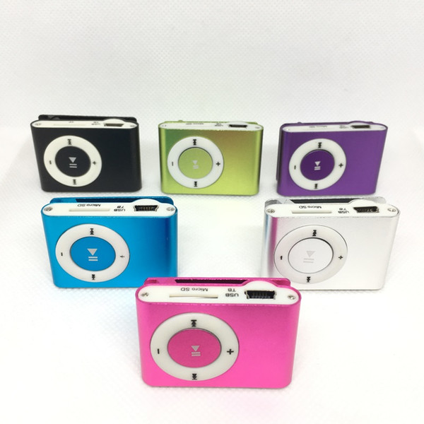 HOT Selling Mini Clip MP3 Player without Screen - Support Micro TF/SD Card Sport Style Metal MP3 Players