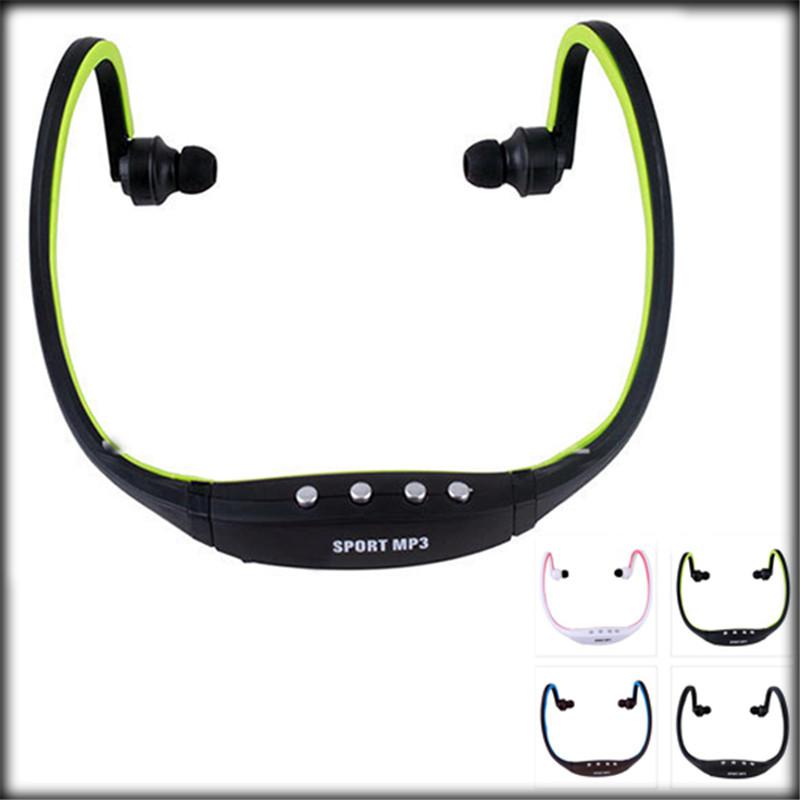 New Fanshion Sports Gym Running headset Wireless MP3 player with TF Memory card Slot Wrap Around Headphones players earphones FM Radio