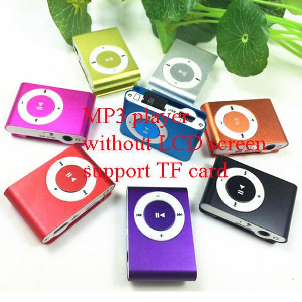 2016 Hot MINI Clip MP3 Player with 1.2'' Inch LCD Screen Music player Support Micro SD Card TF Slot +Earphone +USB Cable