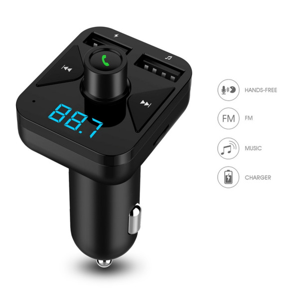 BT16 Bluetooth Car MP3 Player Support Flash Driver TF/SD Card FM Modulator With Dual USB Port Car Radio Transmitter