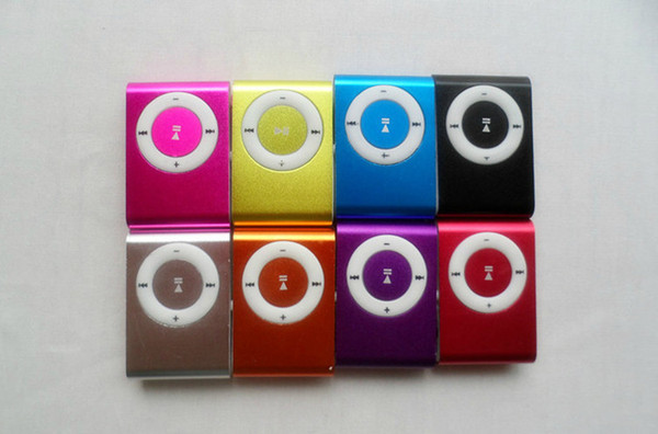 Portable Metal Clip MP3 Player with 8 Candy Colors No Memory Card Music Player with TF Slot