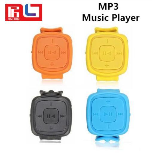 Fashion Portable MP3 Player Sport Mini Wrist Watches With USB And TF Card Slot Ship in 1 Day