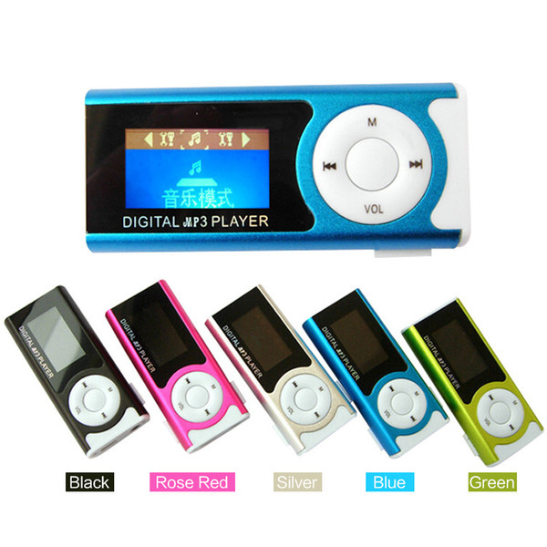 Best selling mini mp3 player with LCD screen built in speaker music Support 2GB 4GB 8GB 16GB 32GB TF card MP3 player