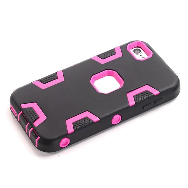 Hybrid Armor 3 in 1 Hard PC Silicone GEL Case High Impact Robot Football Defender Ballistic For Apple Ipod Touch6 Touch 5 6 6TH Cover Luxury