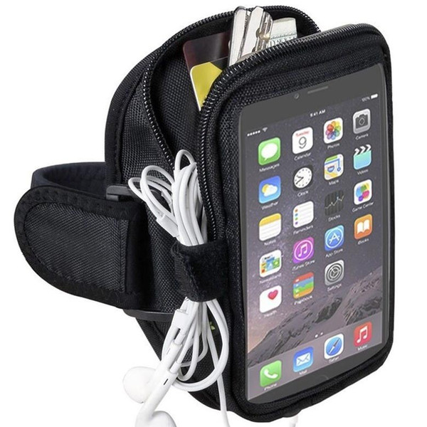 Quality Multifunction Running Sports Armband Zipper Bag Phone Holder for iPhone 6 6S 7 Plus Samsung Galaxy Note 5 4 S6