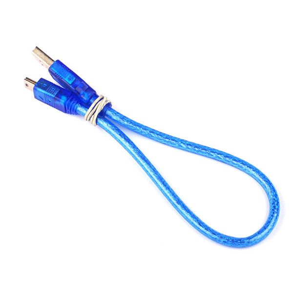 30CM Long USB Charge Lead Male to mini Male Charger Cable for Mobile Storage Camera MP3 / MP4 Player