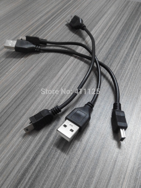 Black color 20cm Short Mini usb cable MP3 MP4 cable Data sync + Charge function Good Quality Cheap Price