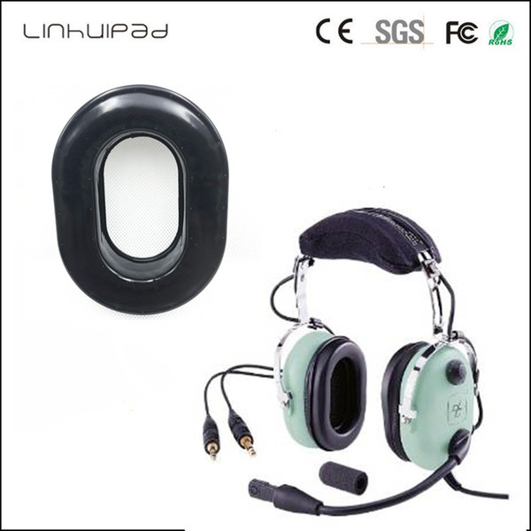 Linhuipad 1 pairs Replacement David Clark Comfort Gel Undercut Gel Earseal ear cushions earpads covers for H10-Series headsets