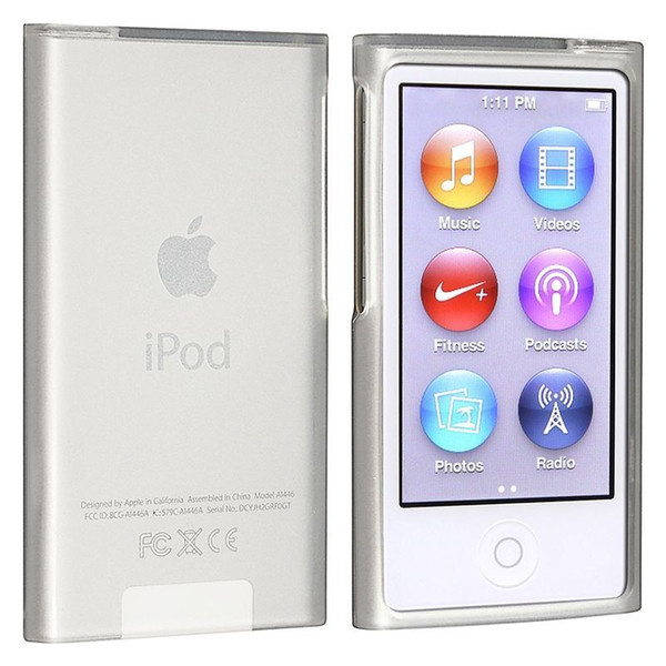 New Frost Clear White TPU Silicone Gel Rubber Soft Skin Case Cover For Apple iPod Nano 7th Gen 7 7G cases fundas coque