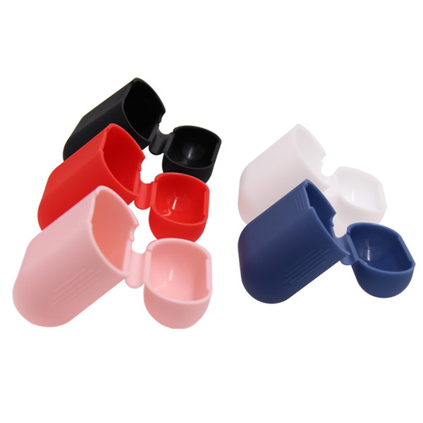 Soft Silicone Skin Case for Apple Airpods charging Case Airpod Protective Cover Sleeve pouch Shockproof coque fundas wholesale