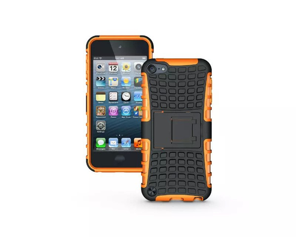 Heavy Duty Rugged Dual Layer Impact Armor Robot KickStand Case Cover For Apple ipod touch 6 100pcs/lot