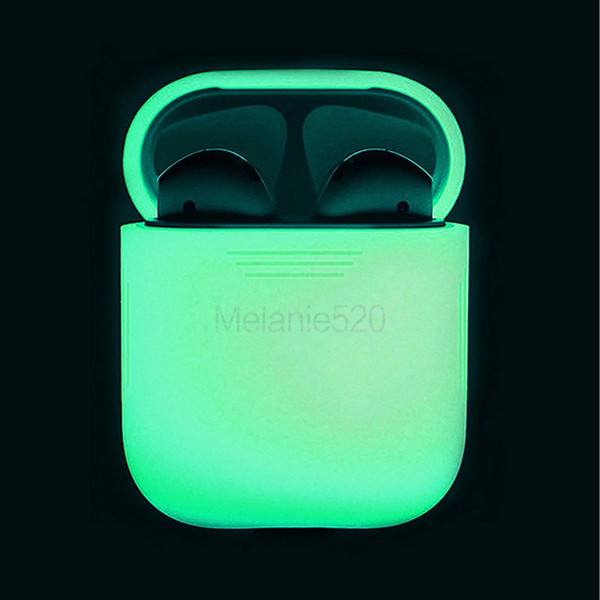 Luminous Silicone Case For Apple AirPods Glowing in dark Shock Proof Protector Sleeve for AirPods Earphone box accessories