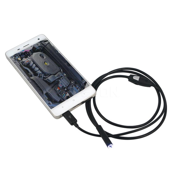 7mm Lens 5M USB Endoscope Waterproof 6 LED Borescope Tube Inspection Video Photo Capture Camera For Android Smartphone PC