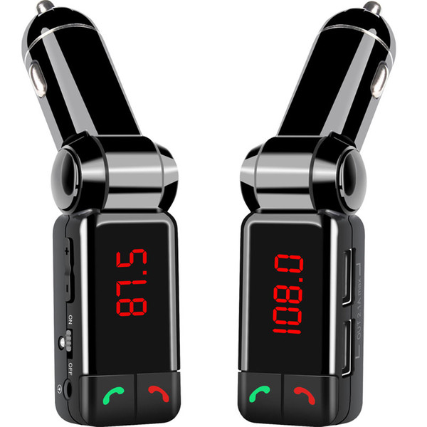 Car Bluetooth FM Transmitter Hands Free Bluetooth Car Kit MP3 Audio Player Wireless Modulator USB Charger BC06 for Mobile Phone