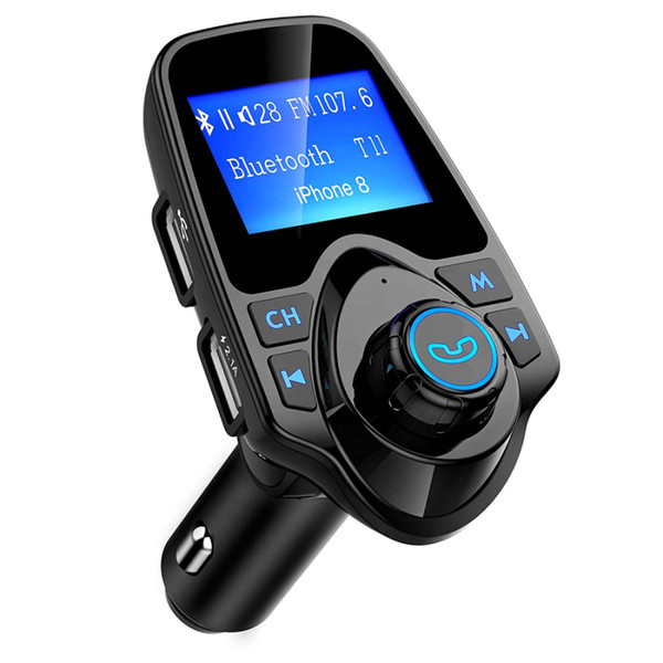 2-in-1 Bluetooth FM Transmitter Charger Wireless In-Car USB MP3 Radio Handsfree with Retail Box High Quality