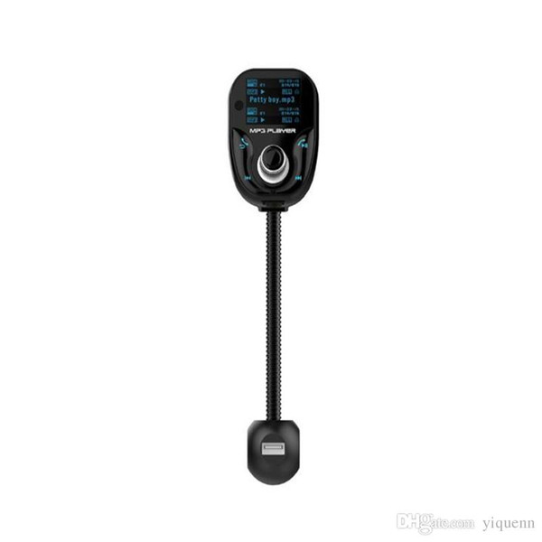 Subwoofer Stereo Monochrome Screen Car Handsfree Bluetooth FM Transmitter MP3 Music Player 1.3 Inch Car Gift